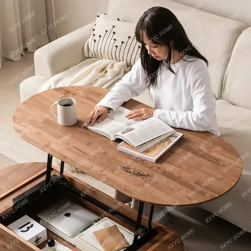 Storage Bedroom Coffee Table Trau Modern Organizer Mobile Living Coffe Table Mesa Lateral Minimalist Kaffee Tische Furniture