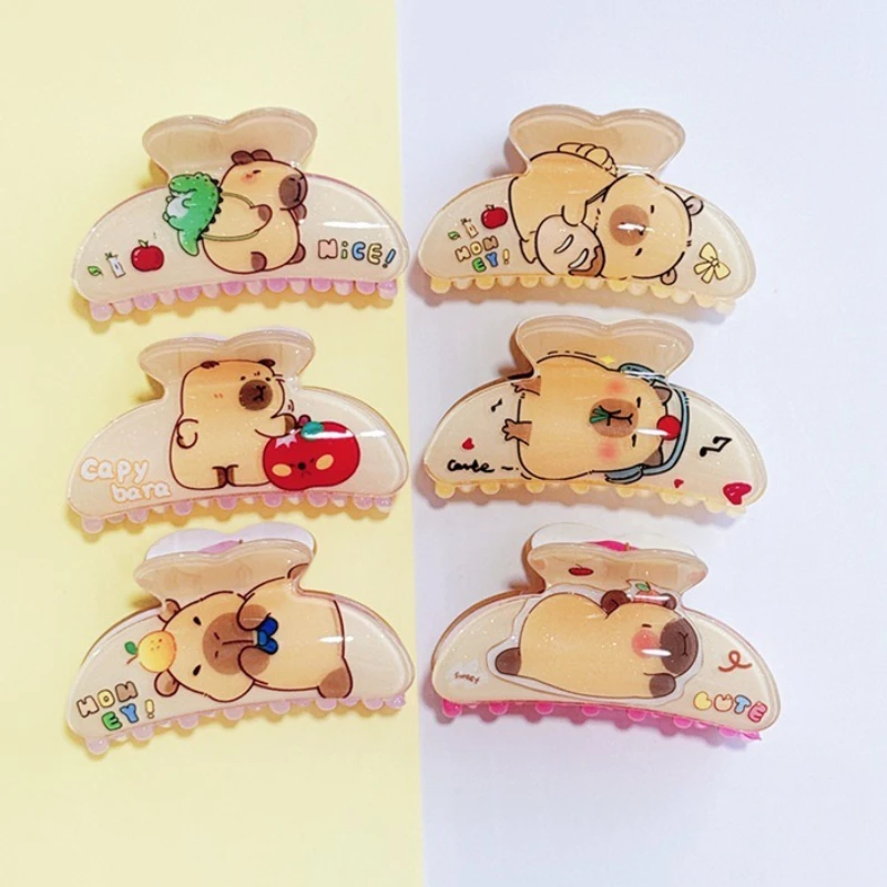 

DS НОВЫЙ 8 см акриловый коготь для волос с изображением животных, милые студенческие заколки с когтями из мультфильма, модные заколки для волос для женщин и девочек, аксессуары для волос