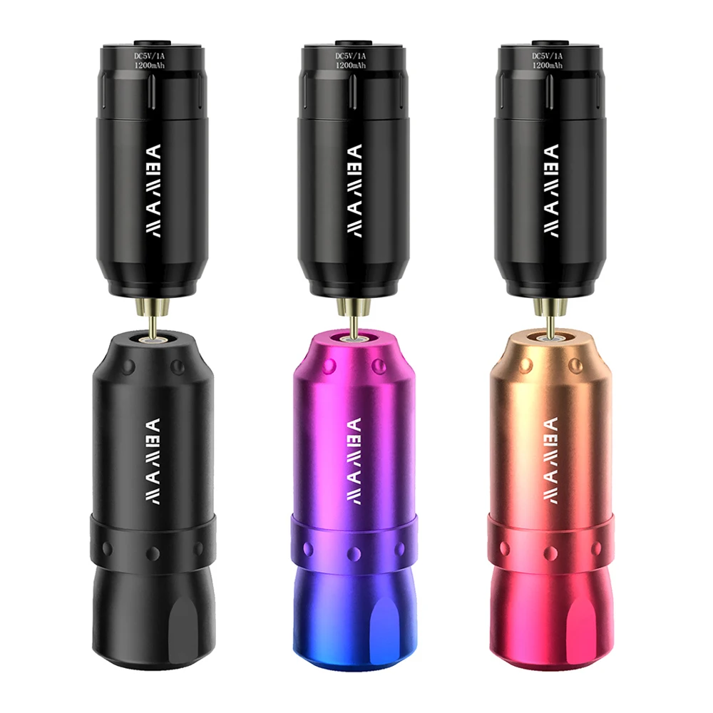 NEW Wireless Tattoo Machine with 1200mAh Wireless Tattoo Power Supply Permanent Makeup for Professionals and Beginners