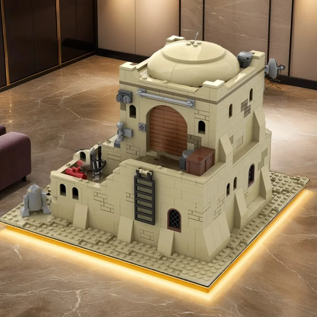 

962pcs Moc SW Tatooine Mos Eisley Desert House diy Construction Kit Education Building Blocks Birthday Toys Gift