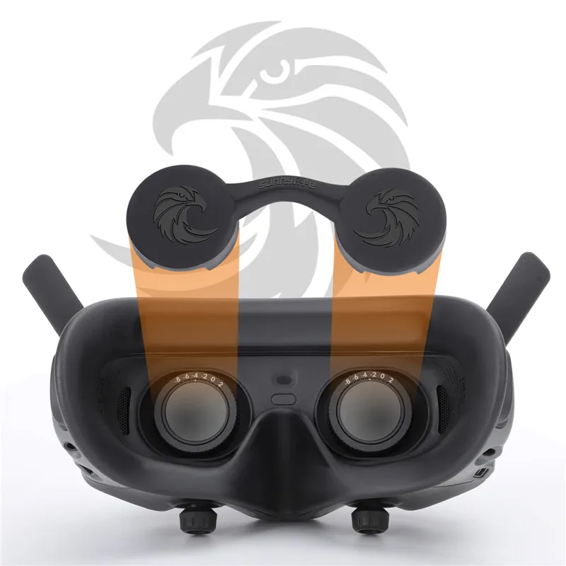 Protecteur d'objectif en silicone pour DJI AvMi2, housse de protection, support de stockage d'antenne, lunettes de importateur