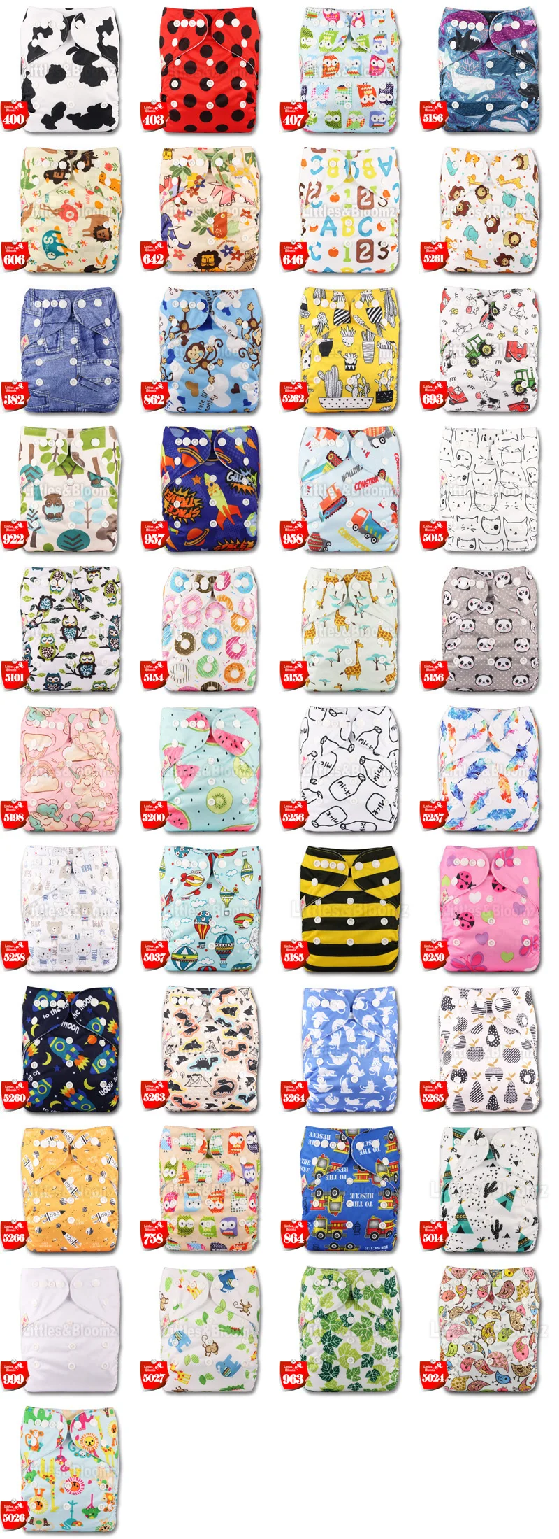 [Littles&Bloomz] 2025 New Baby One Size Reusable Cloth NAPPY Cover Wrap To Use With Flat or Fitted Nappy Diaper