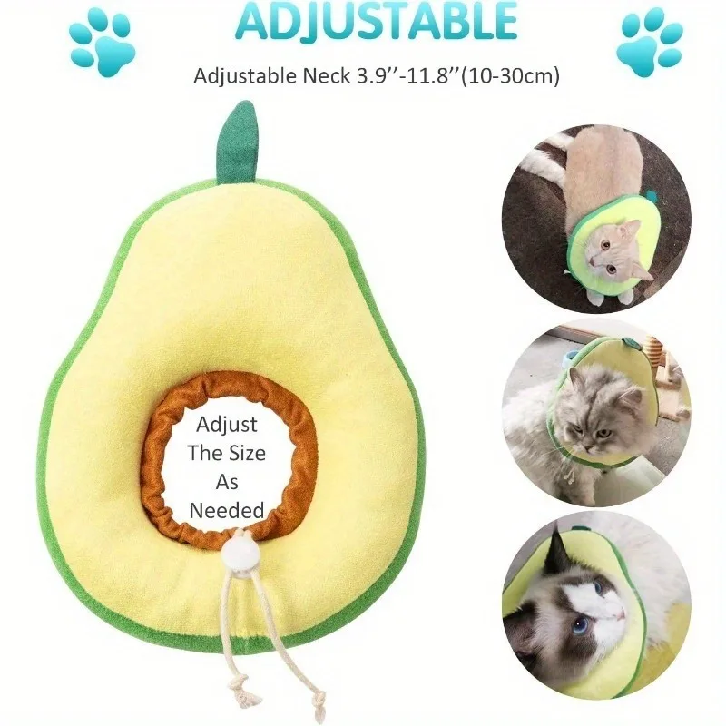 ペット用のかわいい猫用首輪、手術後の舐め防止エリザトーストネックコーンカラー、猫や超小型犬に最適