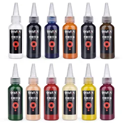 12 Colors 50ml Photosensitive Printing Oil Ink Official Seal Financial Stamp Clearer Stamp Ink Printing Oil Office Supplies