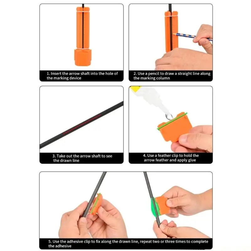 M5TC Arrows Measurement Engraving Tool Archerys Alignment Tool Impacts Resistant