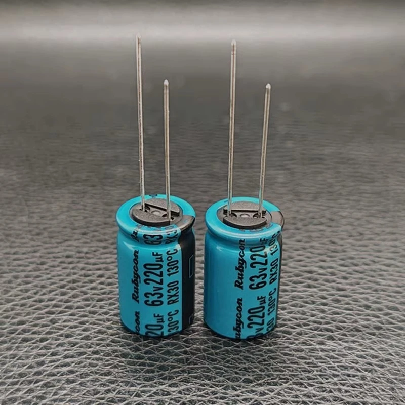 5 Stück/20 Stück Rubycon 63V220uF RX30 Serie 12,5 x 20 mm hitzebeständige 220uF/63V 130-Grad-Aluminium-Elektrolytkondensatoren
