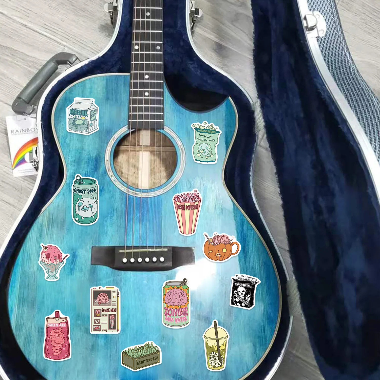 10/30/50 قطعة الكرتون هالوين الرعب الغذاء الكتابة على الجدران ملصقات الزخرفية DIY بها بنفسك الغيتار كوب ماء سكيت ملصقات مقاومة للماء