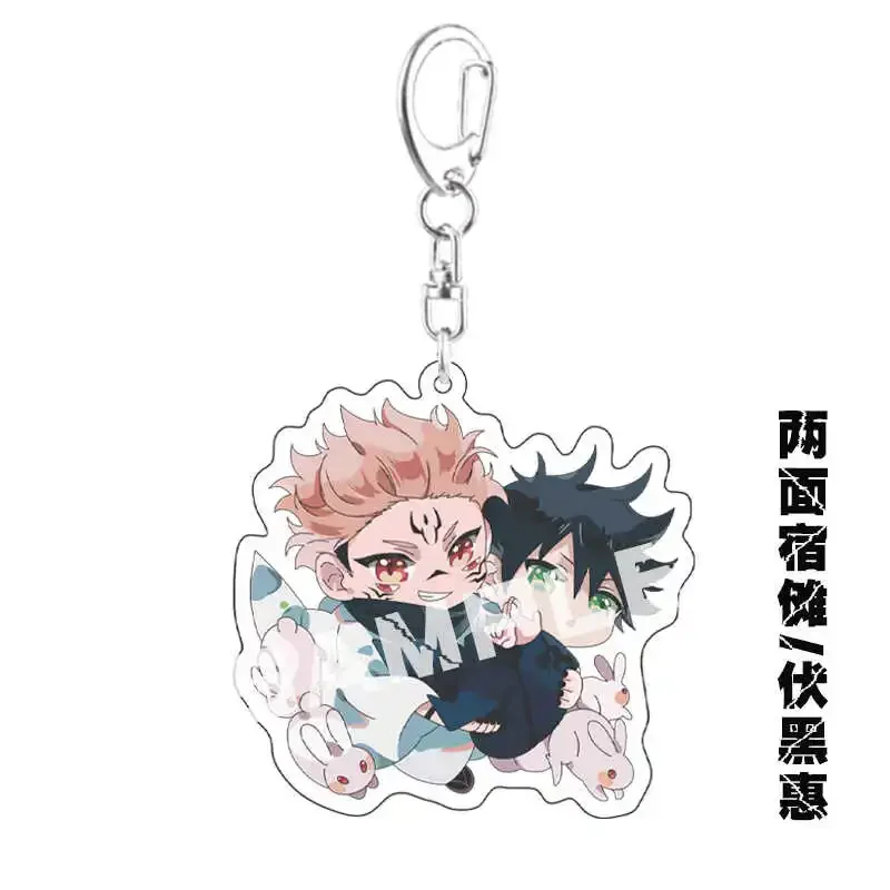 Anime Jujutsu Kaisen Satoru Gojo	Geto Suguru Ryomen Sukuna Cosplay Acrylic Keychain  High Appearance Level Delicacy