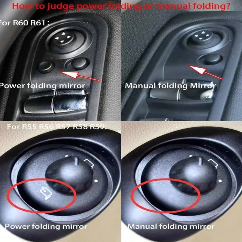Door Rear View Mirror Covers Stickers Car-styling For Mini Cooper S Clubman Countryman Paceman R55 R56 R57 R58 R59  R60 R61