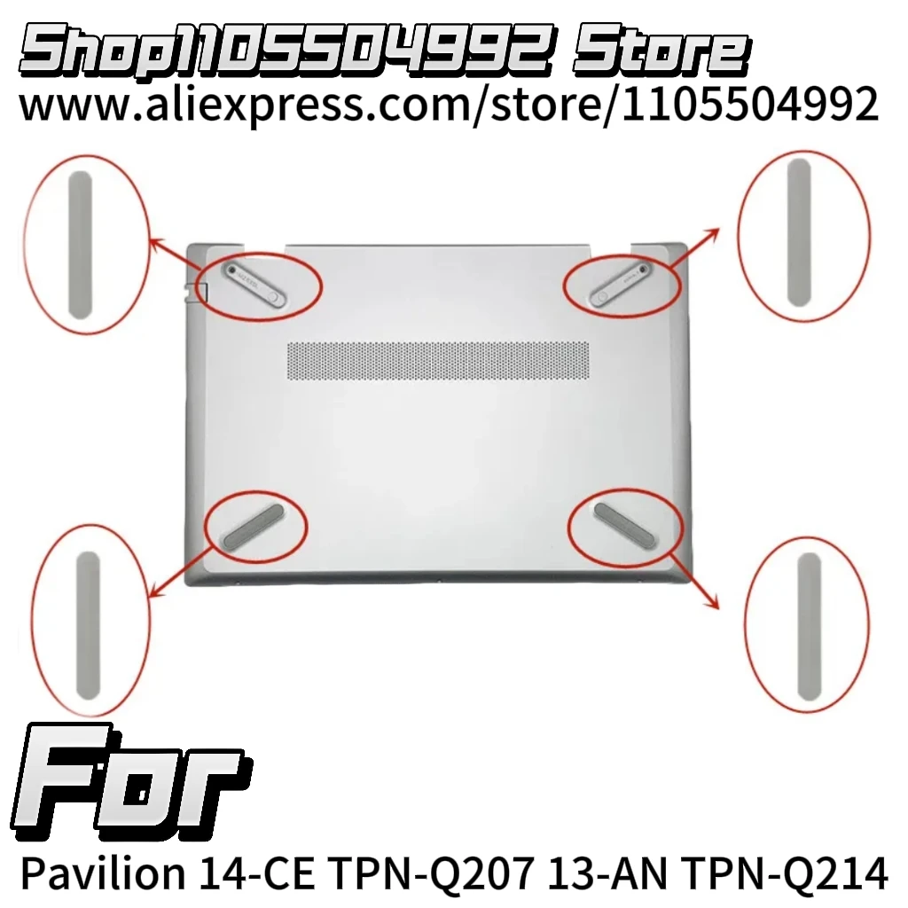 4PCS/Lot Anti Slip Strips Laptop For Pavilion 14-CE TPN-Q207 13-AN TPN-Q214 Bottom Base Rubber Pad Strip Feet DIY Accessories