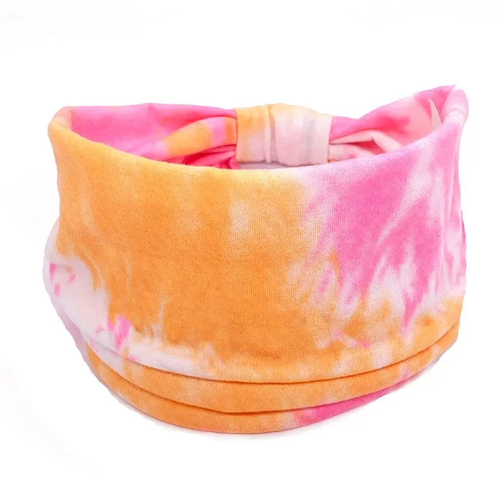 

Boho Hair Accessories for Women Girls Yoga Criss Cross Twist Headbands Wide Knotted Headbands Sport Head Wraps Tie Dye Turban