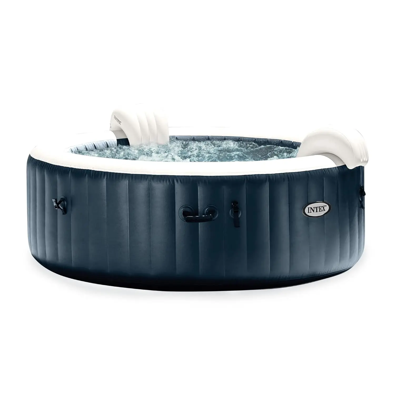 PureSpa Plus 6 Person Portable Inflatable Hot Tub Bubble Jet Spa with 6 Type S1 PureSpa Easy Set Pool Filter, Custom