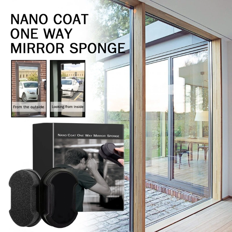 Invisible Privacy Film Sponge For Car Window Bathroom Mirror Anti Theft Coating D7YA