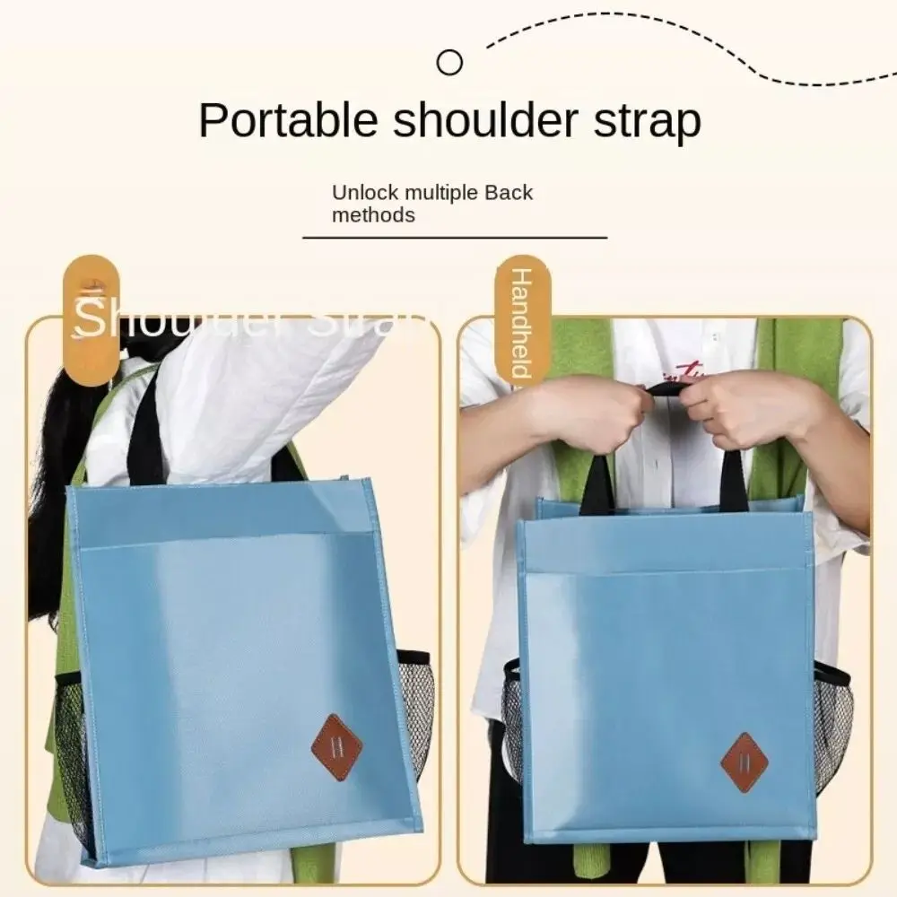 High Quality Large-capacity Tote School Bag 3-Layer Oxford Cloth Tutorial Bag Art Storage Bag Students