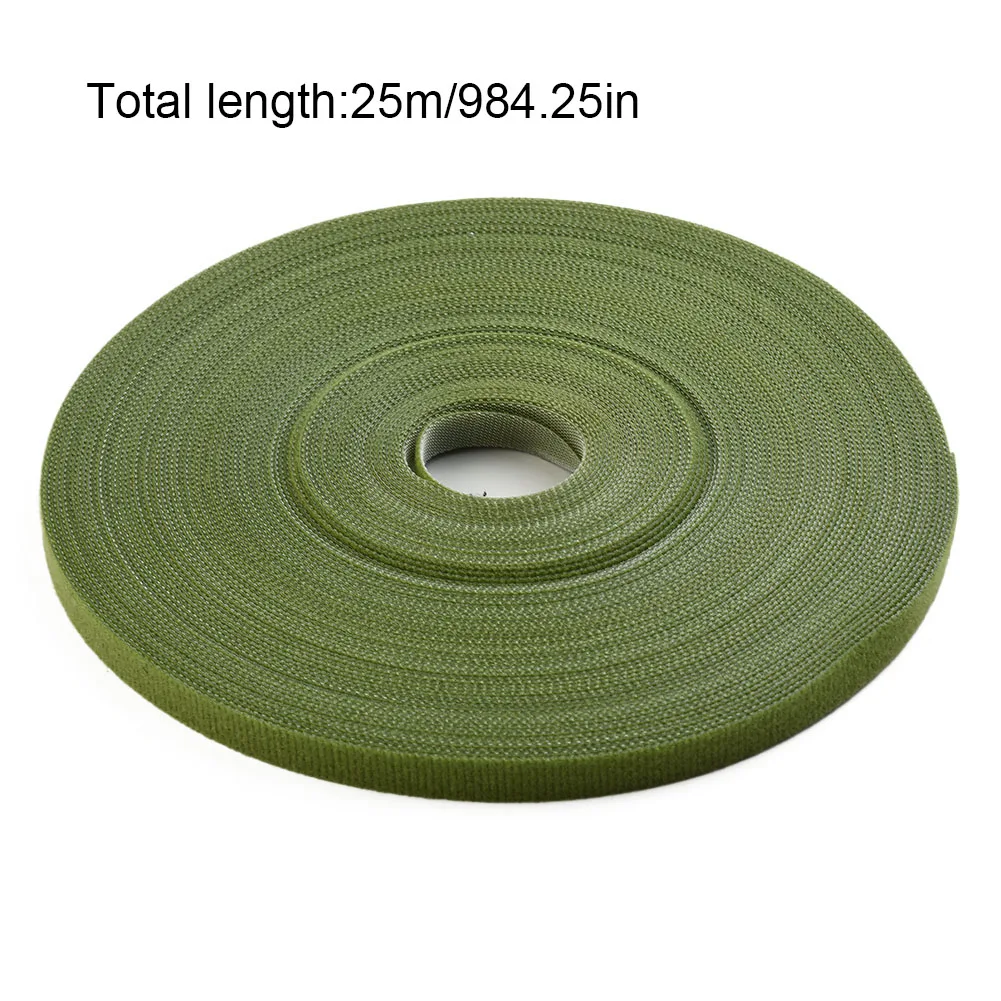 

25M Green Garden Twine Plant Ties Flexible Nylon Plant Bandage Vines Ties Fastening Tape Wrap Strong Support Garden Accessories