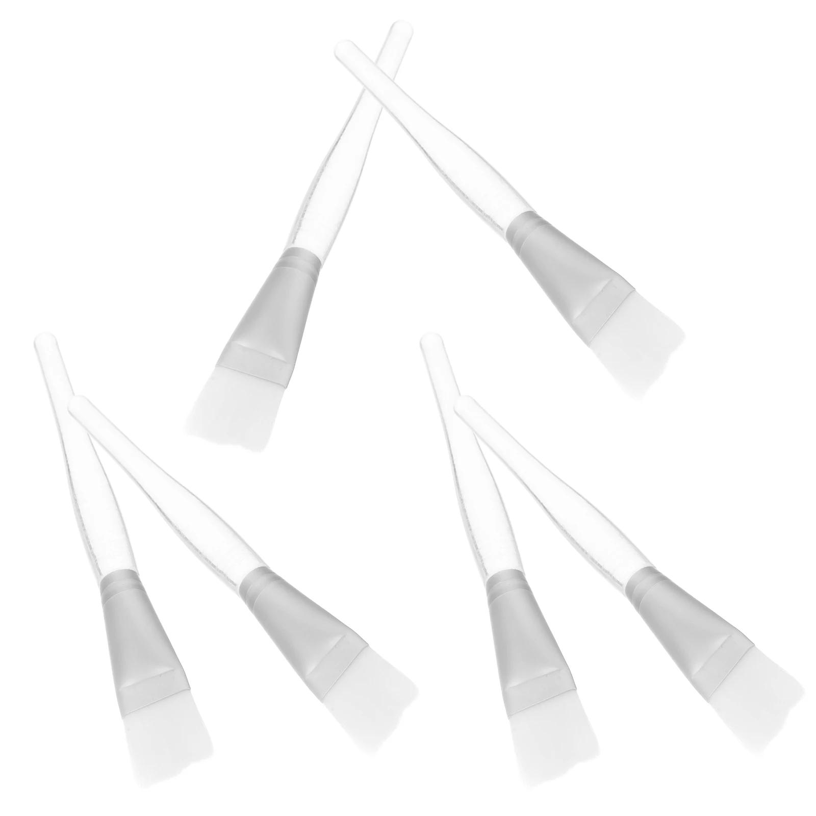 

6pcs Face Brush Luxury Crystal Rod Transparent Durable Skin Care Makeup Cream Applicator Beauty Transparent Face Mask Brush Tool
