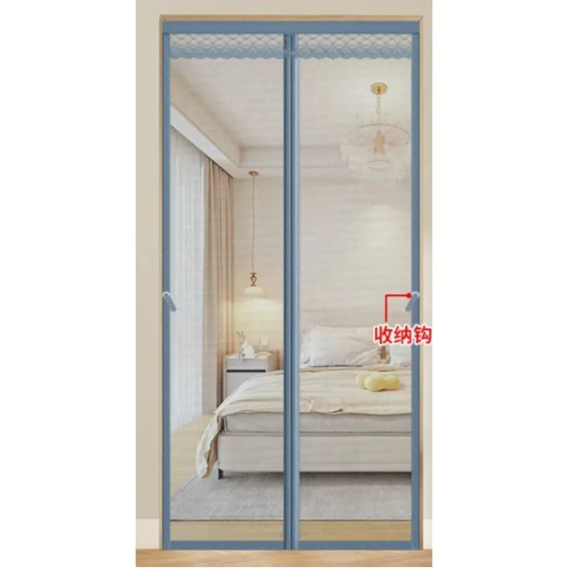 For Anti-mosquito Door Curtain Summer Home Velcro Magnetic Screen Door Screen Window Free Punching Self-priming Magnet Partition