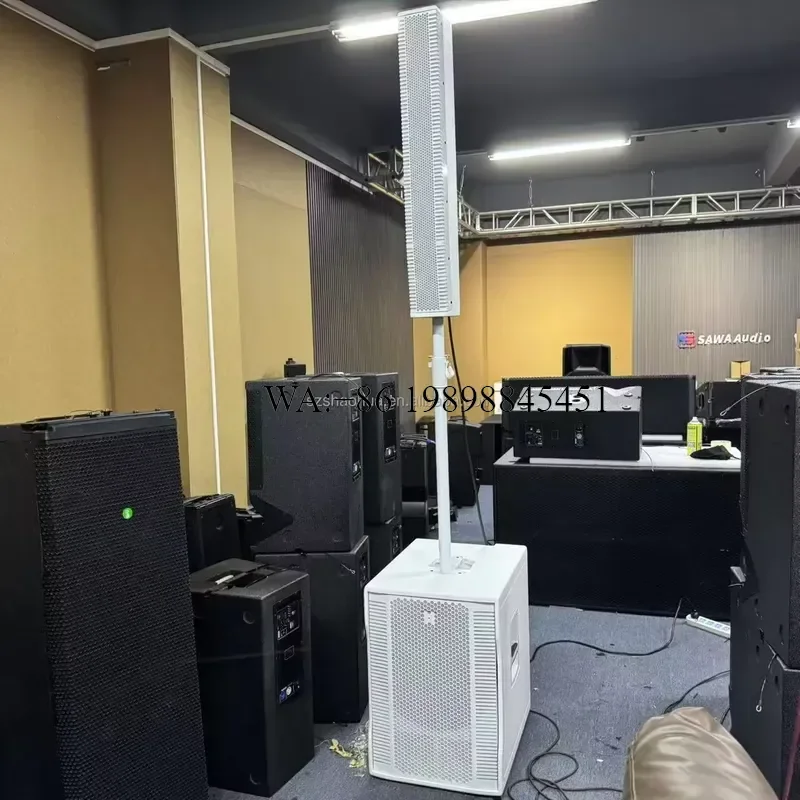 WMWMNU EVOX 12 Active Column Speaker 8* 4 Inch Powered 1400W Professional Audio Pro Column Speakers for Church