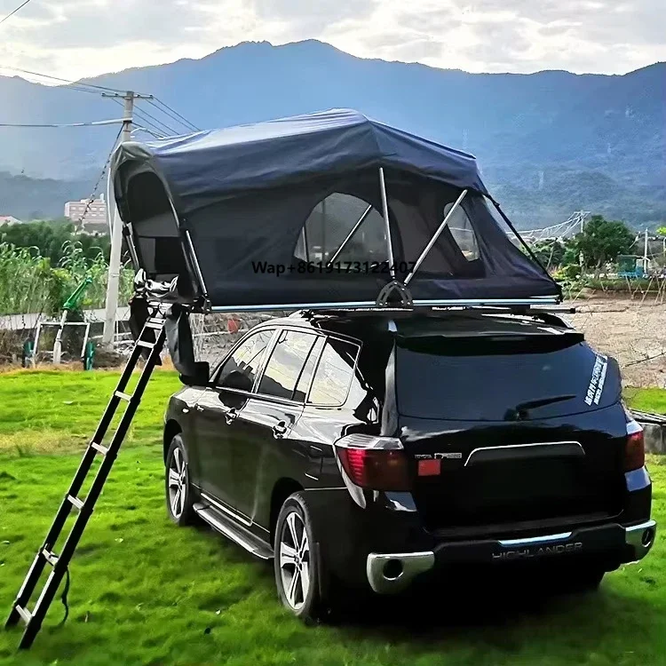 

Aluminum 2-4 Person 4x4 Offroad Outdoor Camping Rooftop Car Tent Side Open Clamshell Soft Shell RTT Roof Tent Car