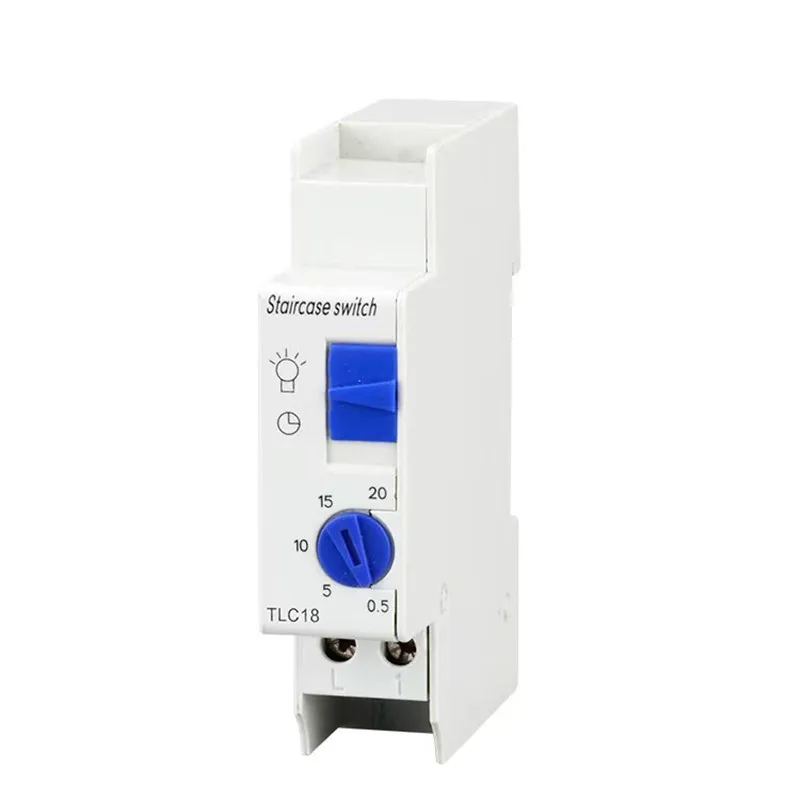 Din rail Staircase Lighting Timer Switch timer relay 220VAC 16A used for corridor lighting ALC18 Drop Shipping