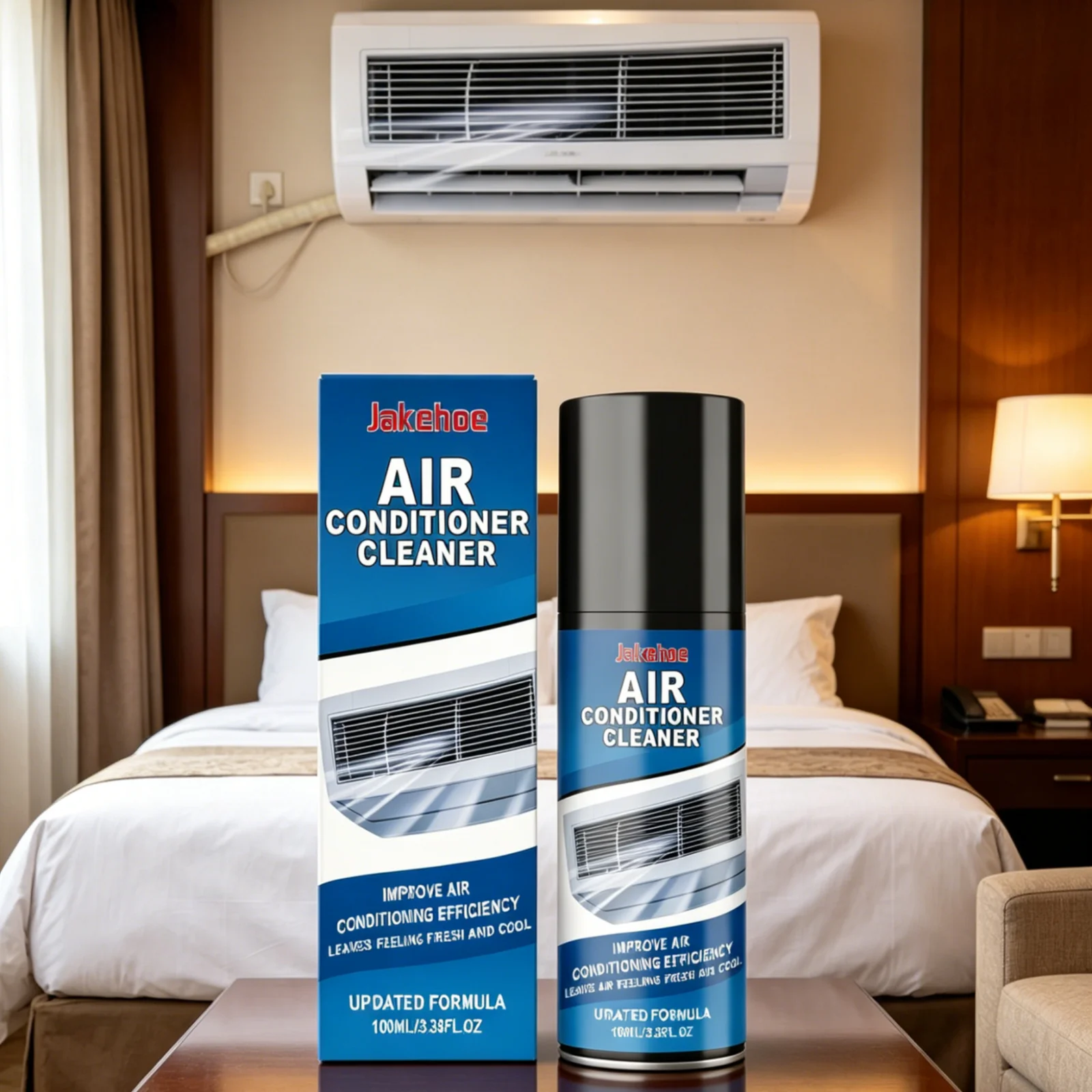 Jakehoe Air Conditioner Foam Cleaner Powerful Cleaning Remove Stubborn Stains Easy Use Multi Purpose Air Conditioner Spray 100ml view 6