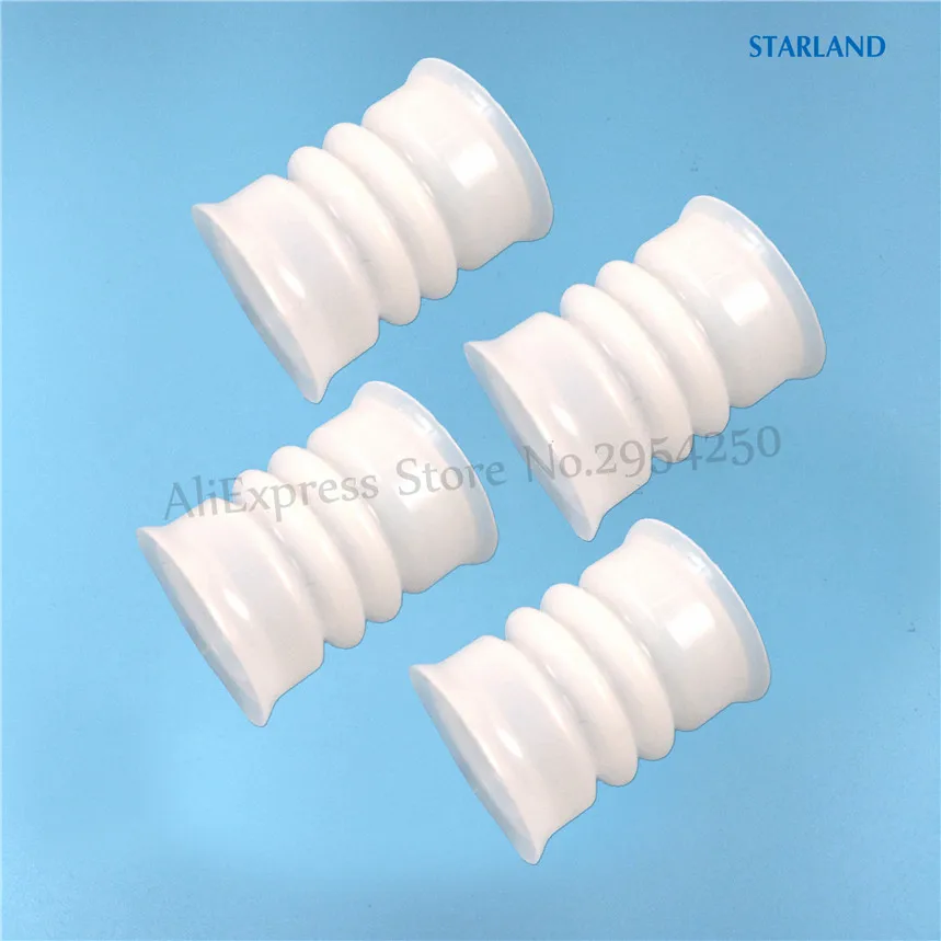 4Pcs White Seal Rings Silicone Pipes Spare Parts Elastic Sealing Tube Soft Serve Ice Cream Machine Accessoriy Replacement