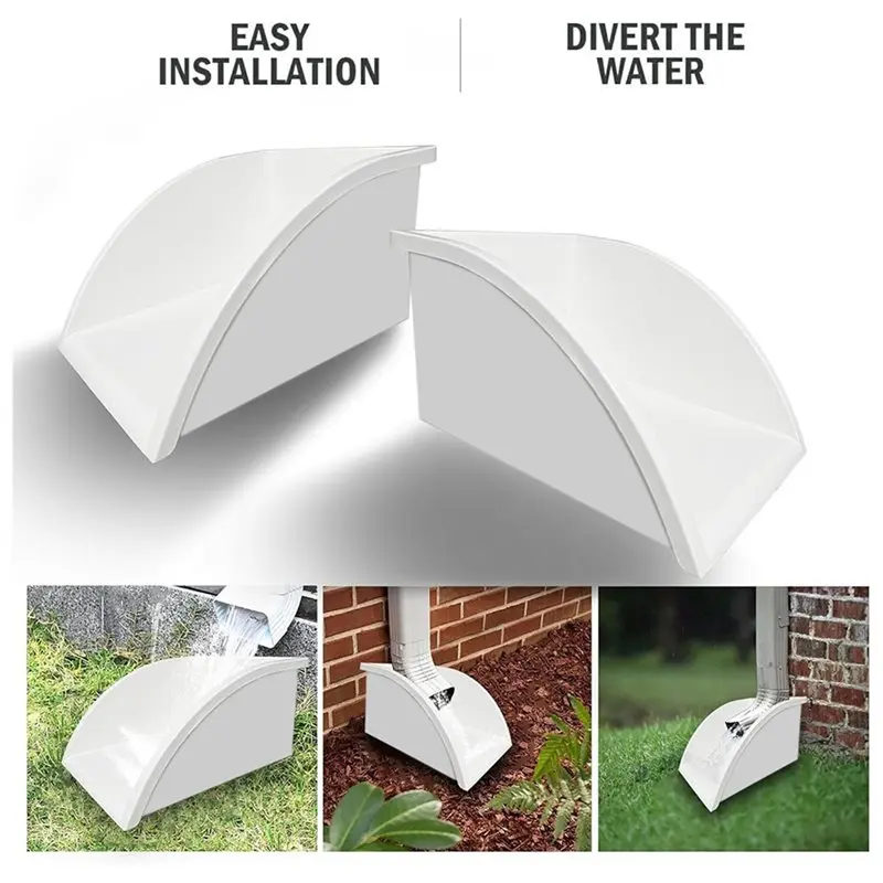 MLGB-Rain Gutter Splash Guards Downspout Splash Guards Splash Blocks For Gutters Downspouts, Protecting Drainage On House