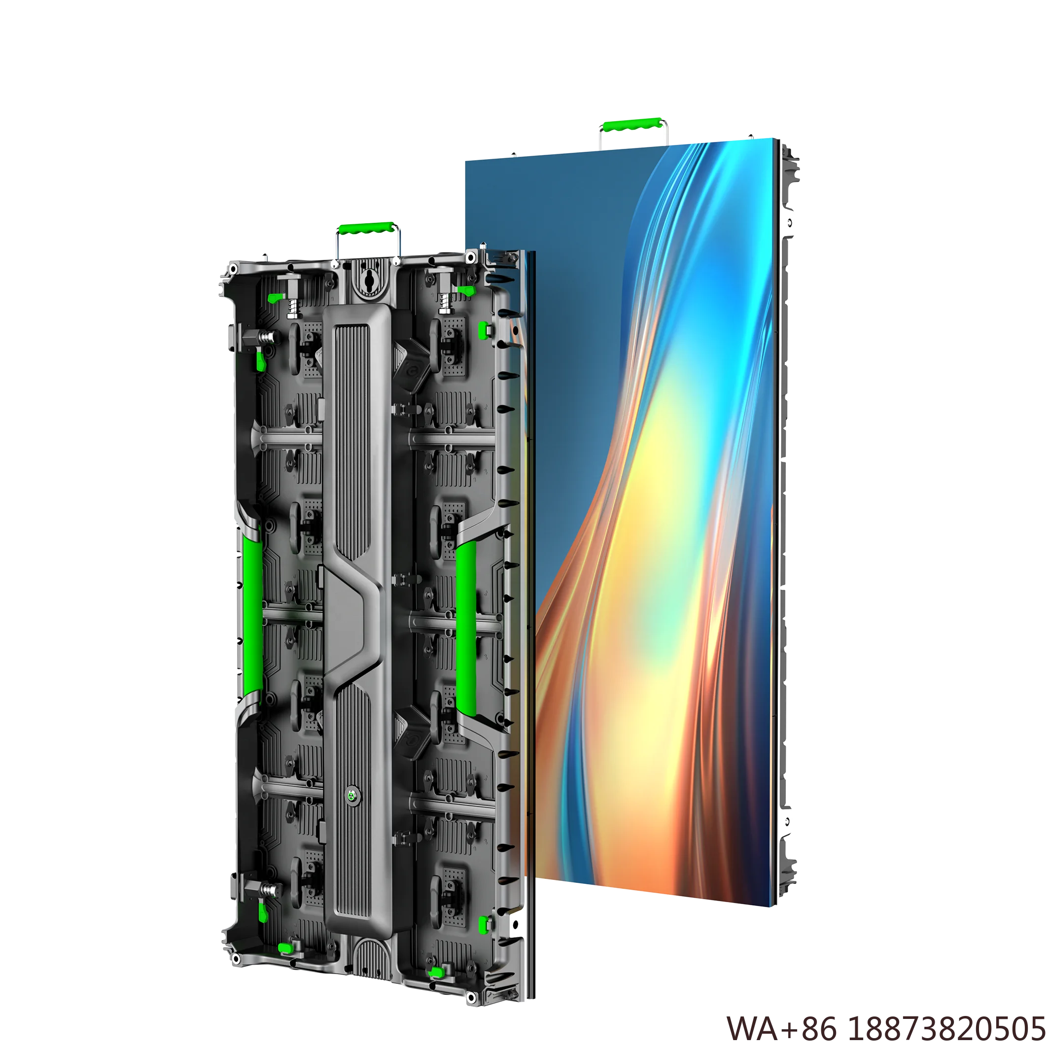 شاشة LED خارجية عالية التحديث P2.976 P4.81 500x1000mm تأجير شاشات الإعلان الخارجية خزانة لوحة ملونة كاملة