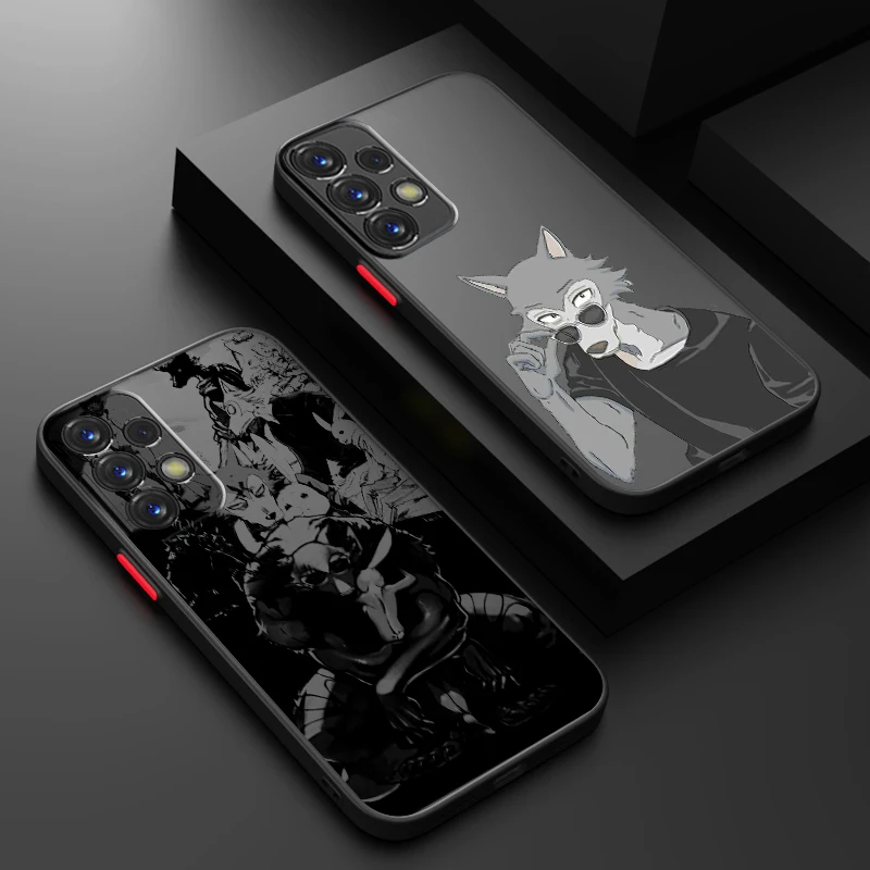 Anime Cartoon Beastars Cute Frosted Translucent For Samsung Galaxy S24 S23 S22 S21 S20 FE S10 S9 S8 Plus Ultra Pro 5G Back