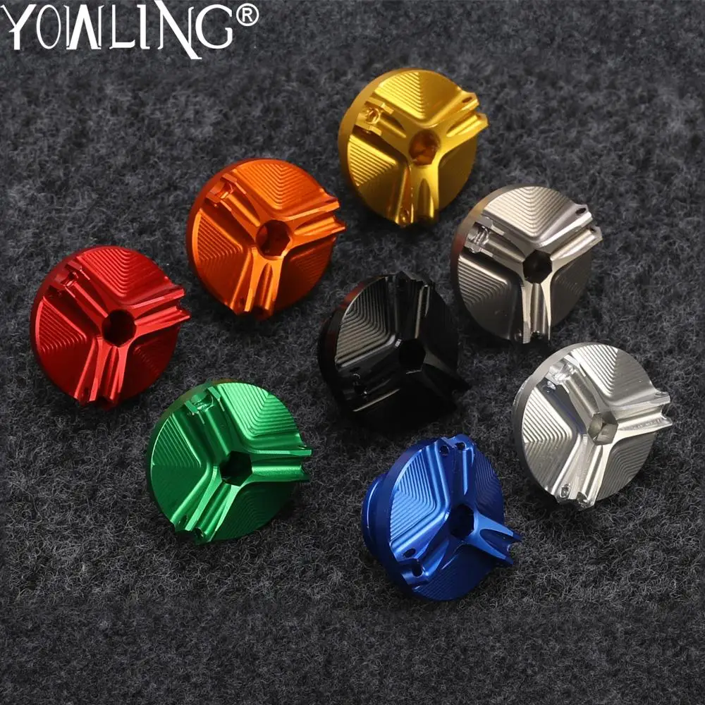 M28*3 Motorcycle Engine Oil Cup Cover Cap Screw For YAMAHA YZF R1 R3 R6 R125 R25 FZ1 Fazer FZ1M FZ6 FZ6R FZ8 FZ600 FZ700 FZ750