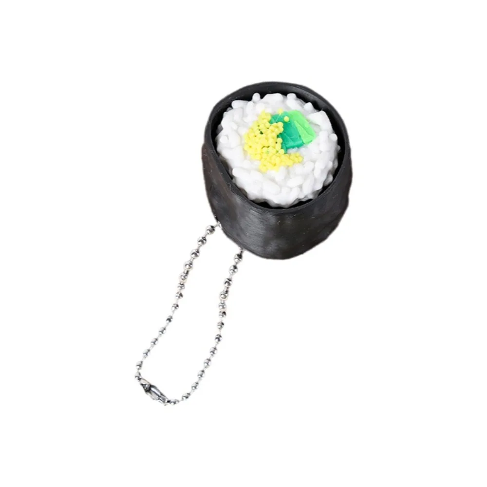 Finger Button Clicker Sushi Keychain Cartoon Calming 3D Printed Pendant Foods Simulation Sensory Clicker Children Adults