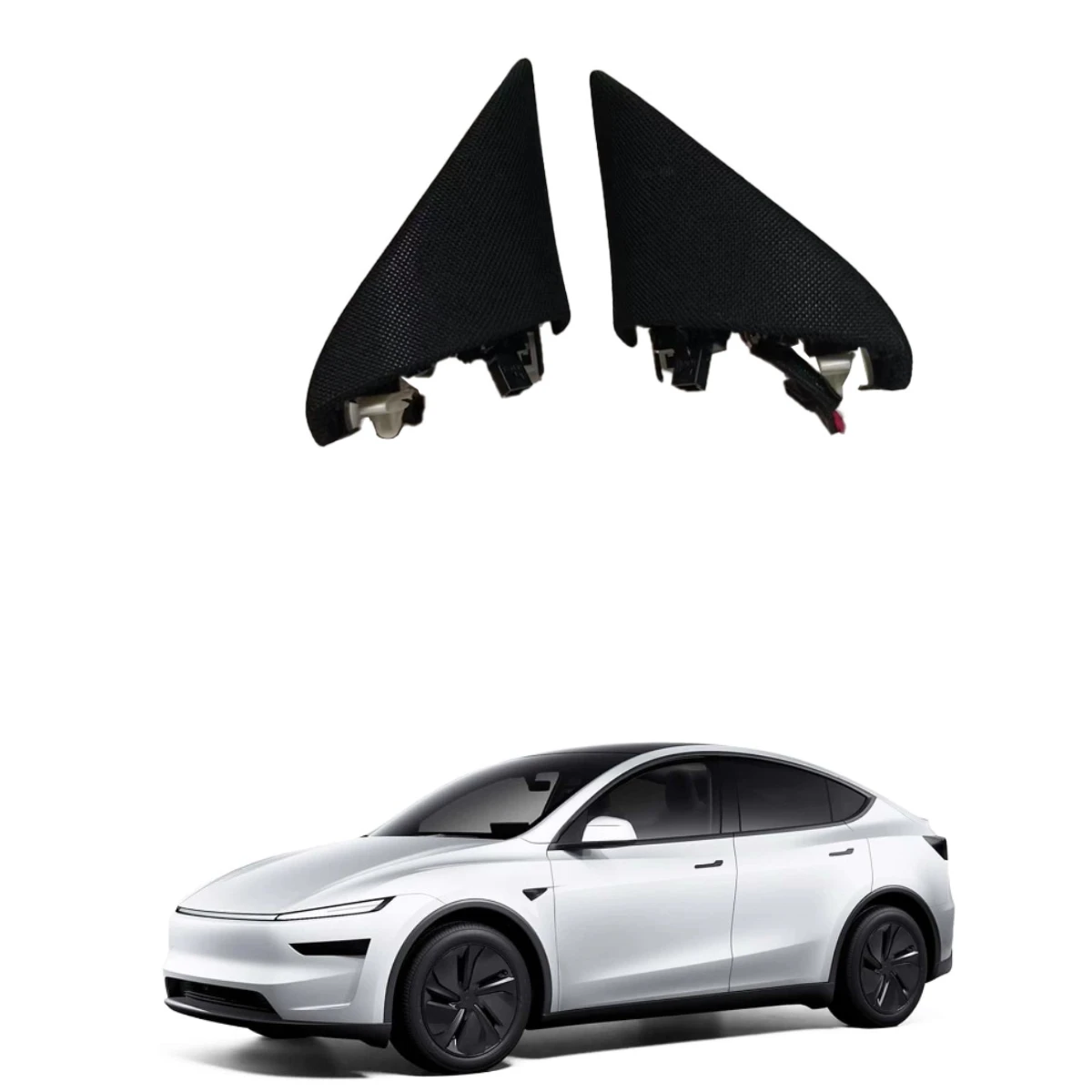 

2025 for Tesla MODEL YJuniper rearview mirror A-pillar tweeter triangle speaker cover