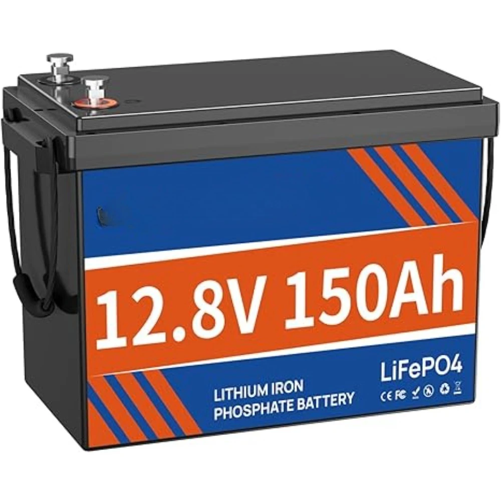 

Аккумулятор LiFePO4 12 В, 150 Ач, 100 А BMS, защита низкой температуры, литиевая батарея MAX, 1920 Втч, 8000+ циклов. Идеально подходит для автофургонов