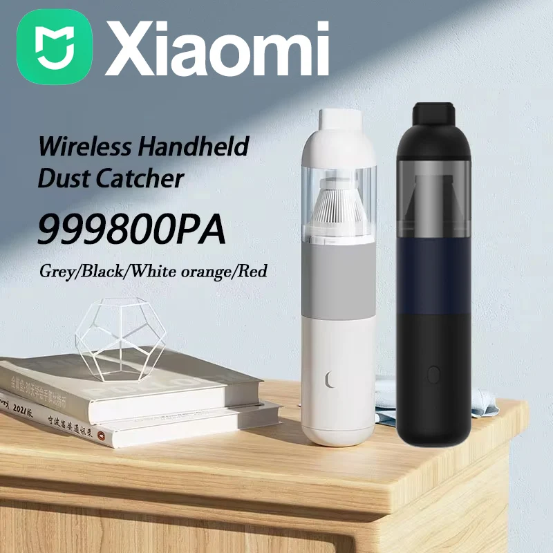 MIJIA Xiaomi Car Vacuum Cleaner Powerful High Power Strong Suction Mini Wireless Handheld Dust Catcher Cyclone Suction Home New