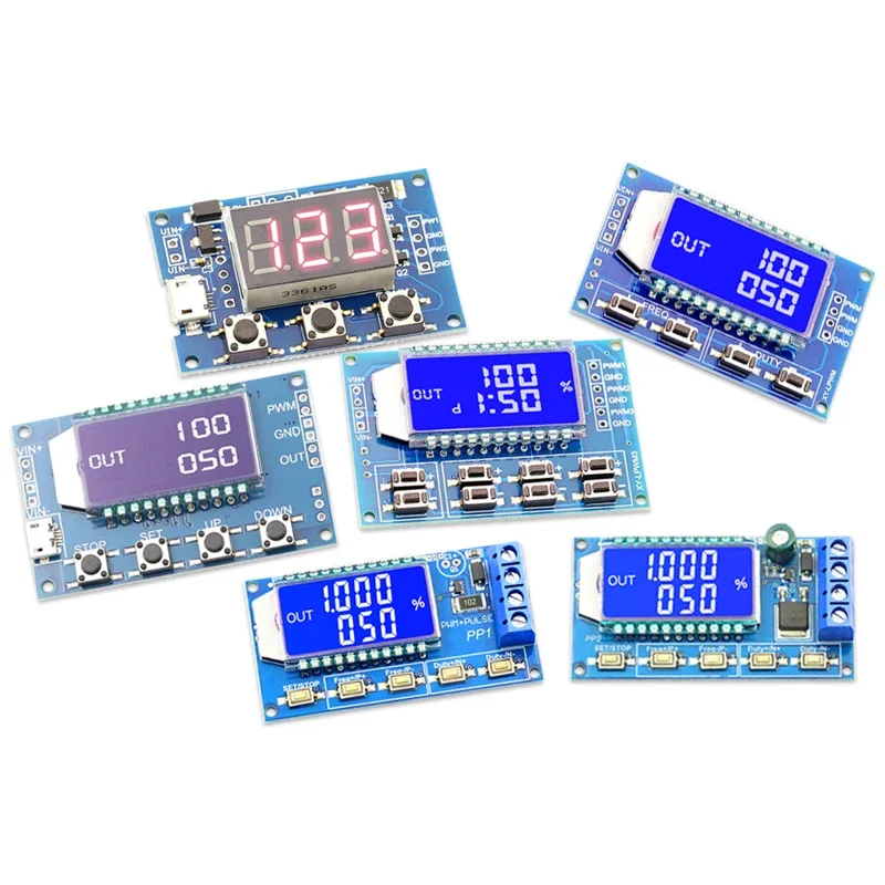 1/2/3 канала с цифровым дисплеем, частота импульсов ШИМ, прямоугольная волна, модуль генератора сигналов, модуль платы ШИМ