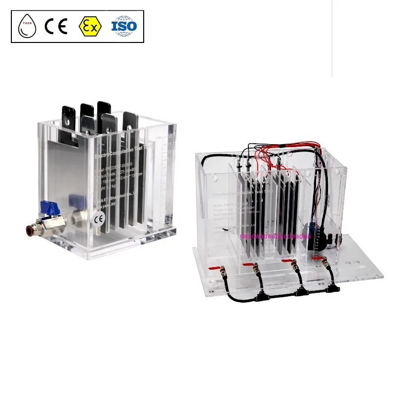 

EC Electrocoagulation Electro-oxidation Electrolysis Cells Lab Test Equipment Pilot Test Water Treatment Machine Test YASA ET