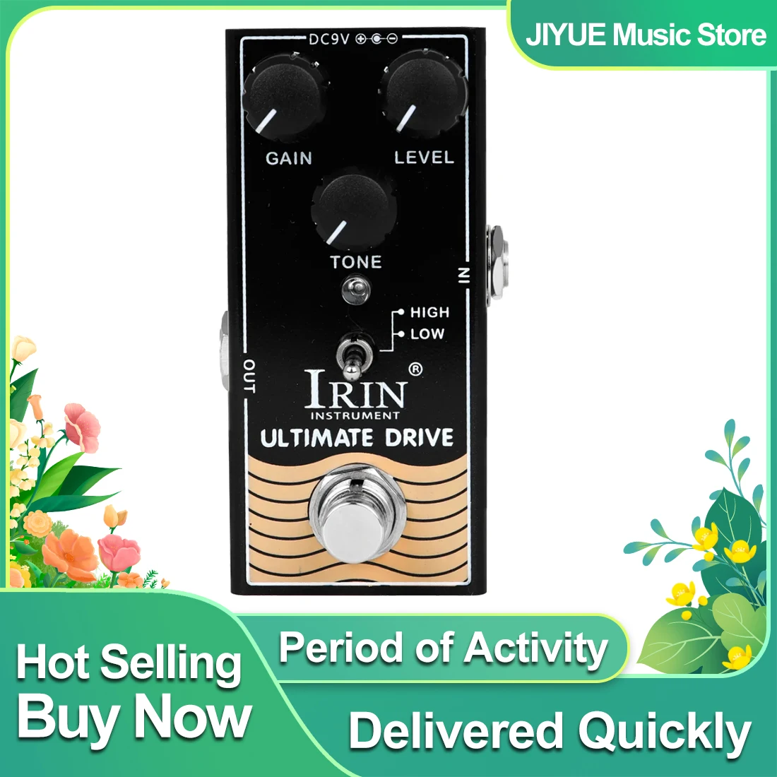 

IRIN RF-02 Ultimate Drive Electric Guitar Effect Pedal Amplifiers Overdrive Tube Effect True Bypass Pedal Guitar Accessories