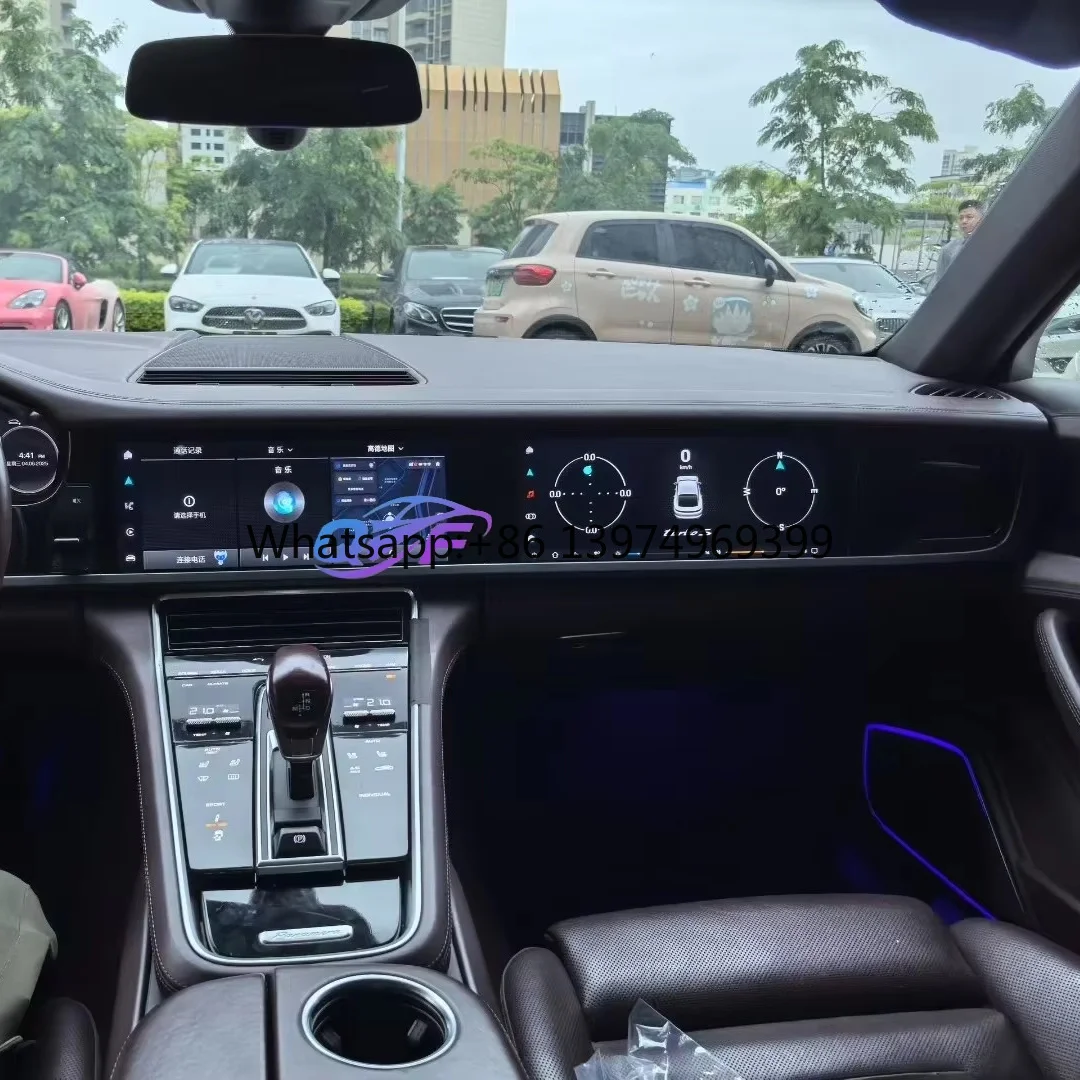 For Macan 2014-2018 Upgraded Version Modified Accessories Center Console Passenger Screen Control Multimedia Player