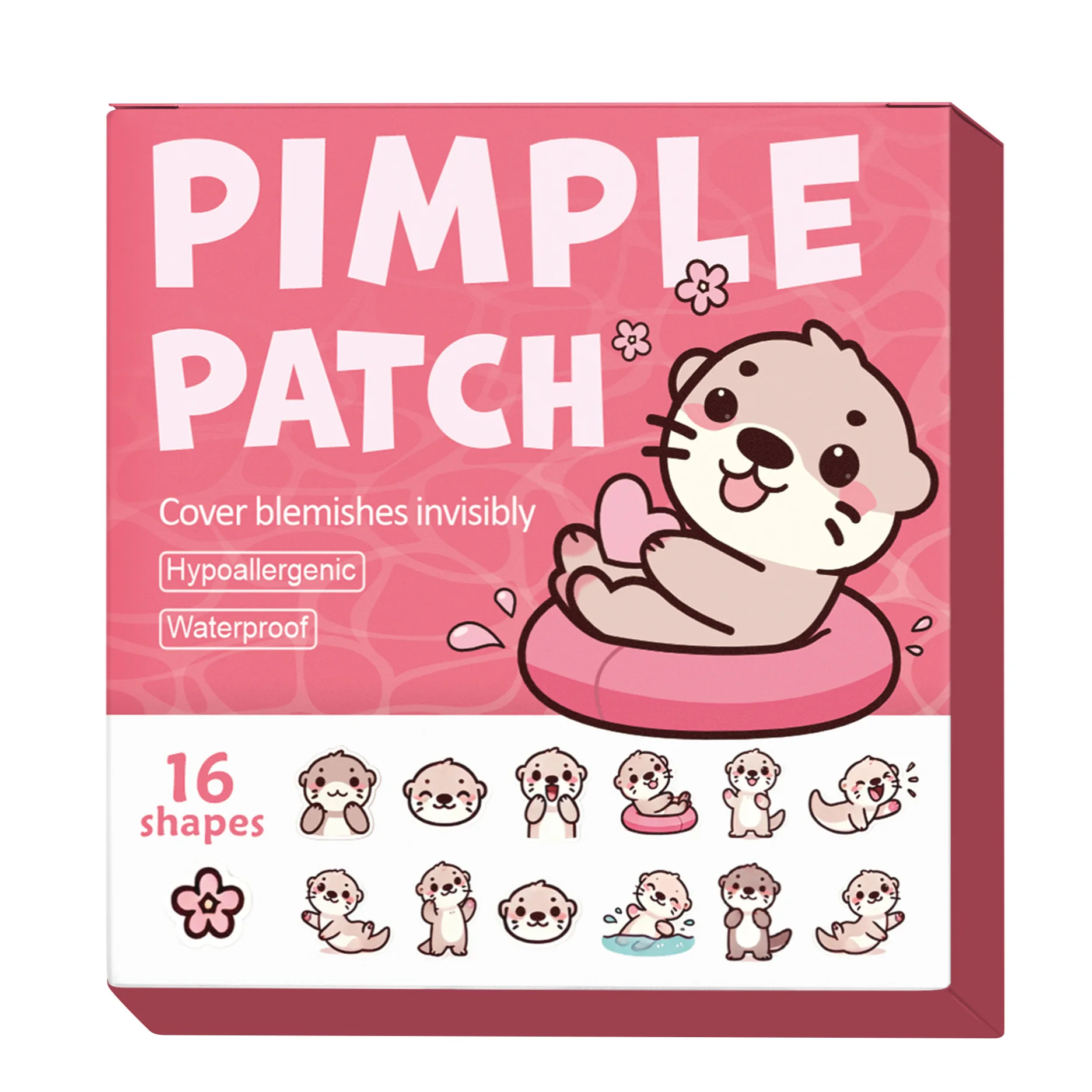 80 قطعة من رقع حب الشباب للكلاب - شفافة ومقاومة للماء