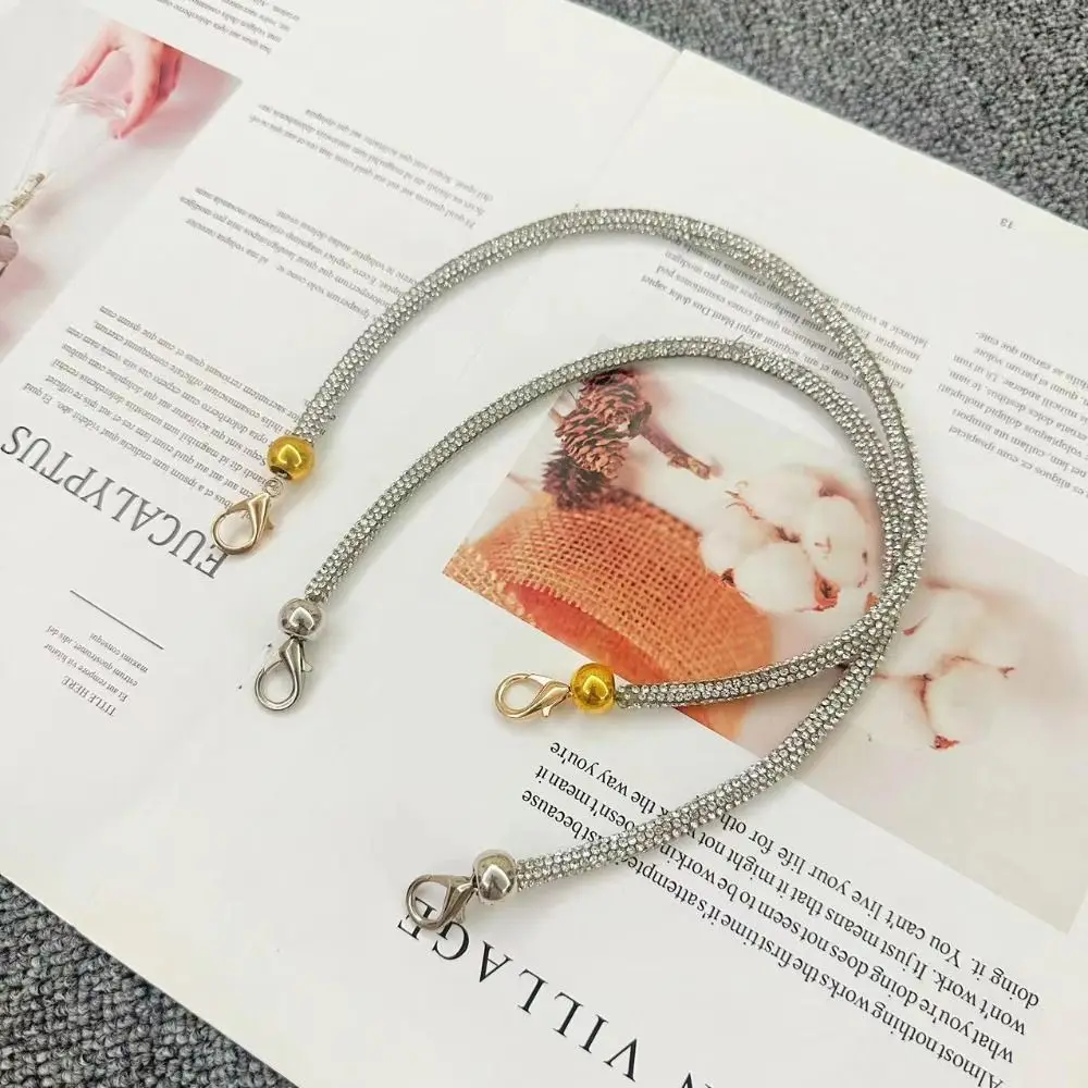 حزام بديل بحزام قصير من حجر الراين ، مقبض حقيبة يد ، محفظة كاجوال ، إكسسوارات حقيبة ، 1 *