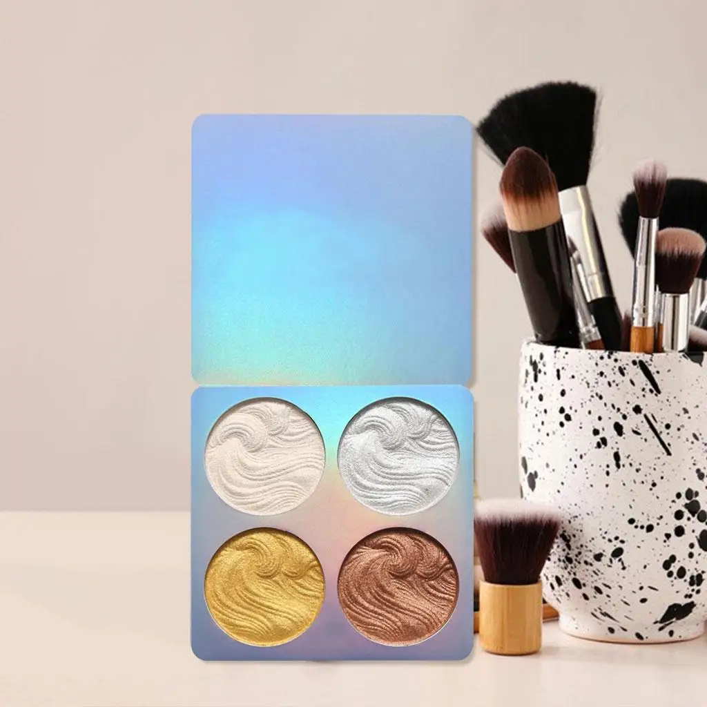 Paleta rozświetlaczy i konturujących Shimmer Contour, pudry w kompakcie do makijażu twarzy, kości policzkowych i brwi.