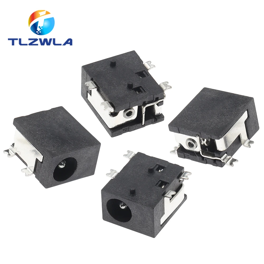 10PCS DC Power Socket DC-033 4.0*1.7mm 3.5*1.35mm DC Socket SMD 4Pin Power Socket DC033 4.0x1.7mm 3.5x1.35mm