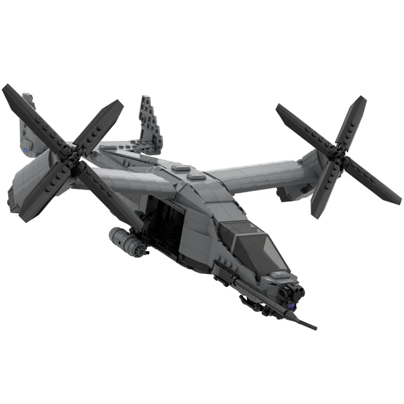 780 قطعة الخيال العلمي MV-79 نسر النقل الجوي الهجومية الدفاعية المتكاملة نموذج MOC لتقوم بها بنفسك نموذج اللبنات عيد ميلاد اللعب هدية