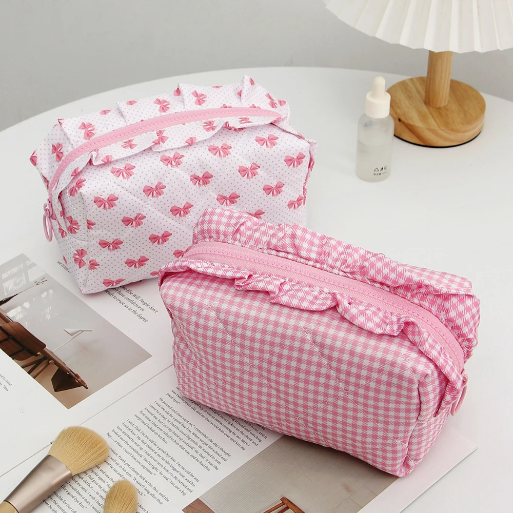 

Косметичка, стеганая сумка для туалетных принадлежностей, портативная сумка для хранения, для путешествий, отдыха и дома