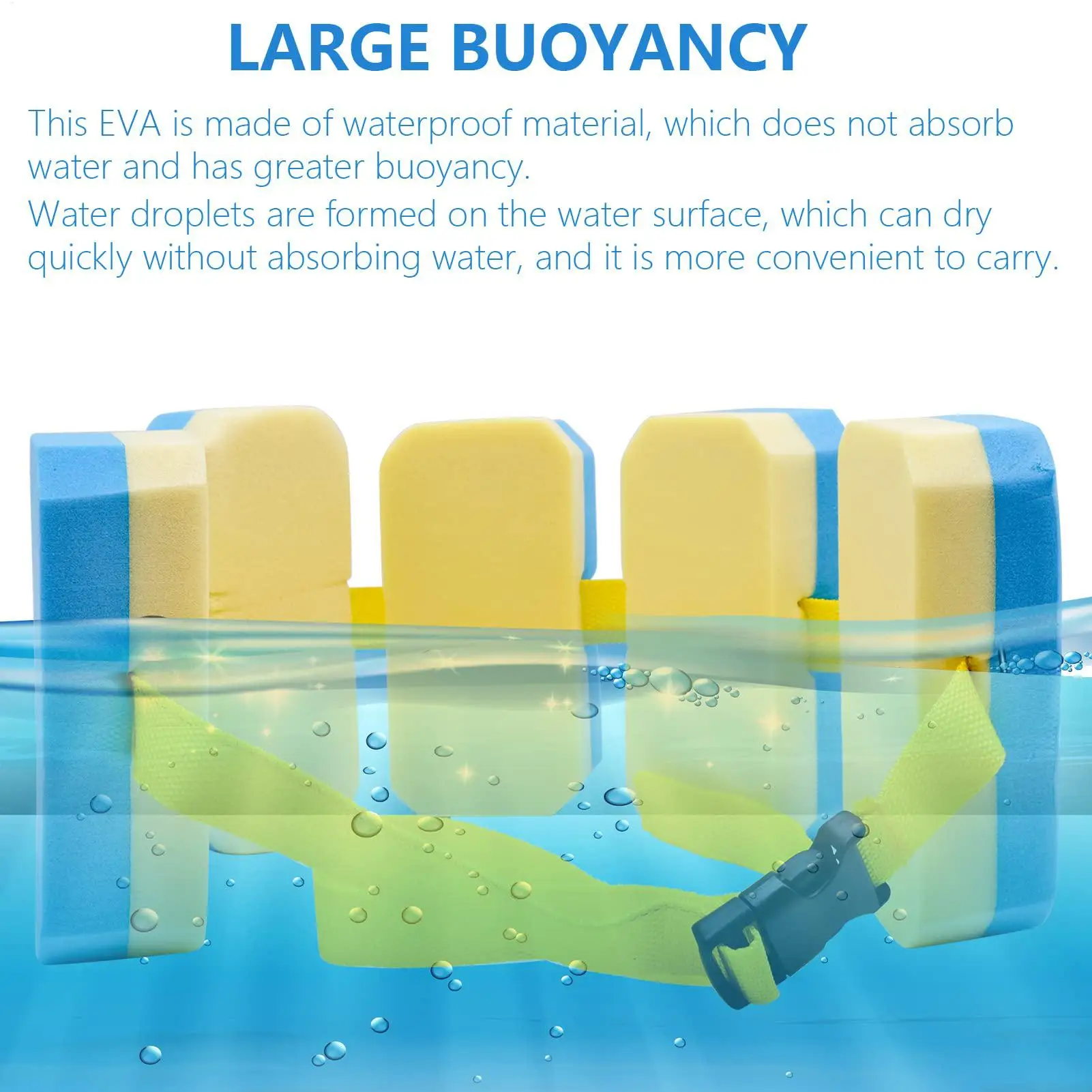 Swimming Buoyancy Belt Adjustable Float Trainer Kids Youth Pool Safety Back Float Training Aid Outdoor Water Sports Equipment view 3