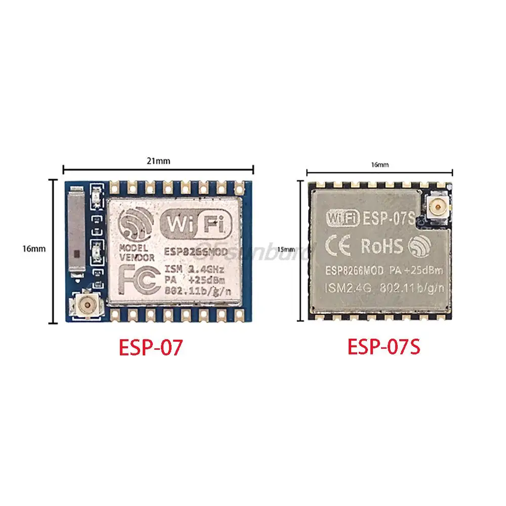 ESP-07S (ESP-07 Updated version) ESP8266 Serial To WIFI Module ESP 07S ESP07S Industrial Grade Wireless Module New IOT