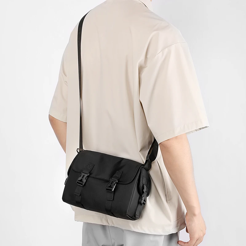 New Horizontal Version Men's Shoulder Bag Outdoor Travel Crossbody Bag Simple and Fashionable Oxford Cloth Messenger Bags bolsas