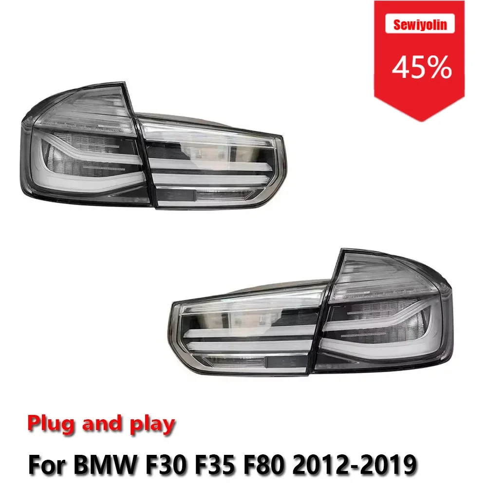 

Sewiyolin Car LED Tail Light Assemblies For BMW 3 F30 F35 F80 2012-2019 Auto Rear Fog DRL Brake Turn Signal Lamp Plug and Play