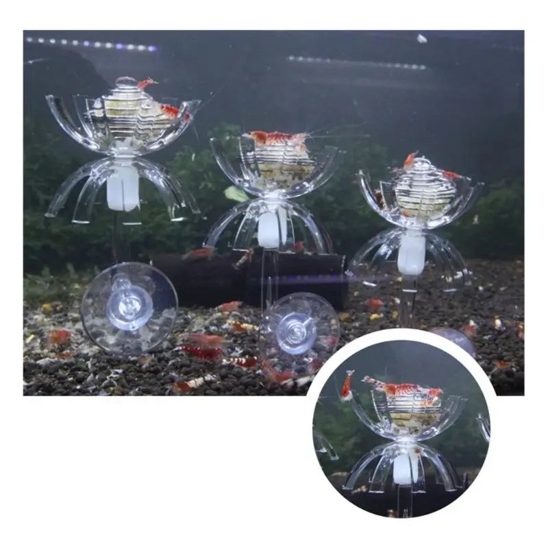 Shrimp House Feeder Aquarium Multi-function Spinach Cage Moss Ball for Aquarius Floating Creature Bait Feed Cage