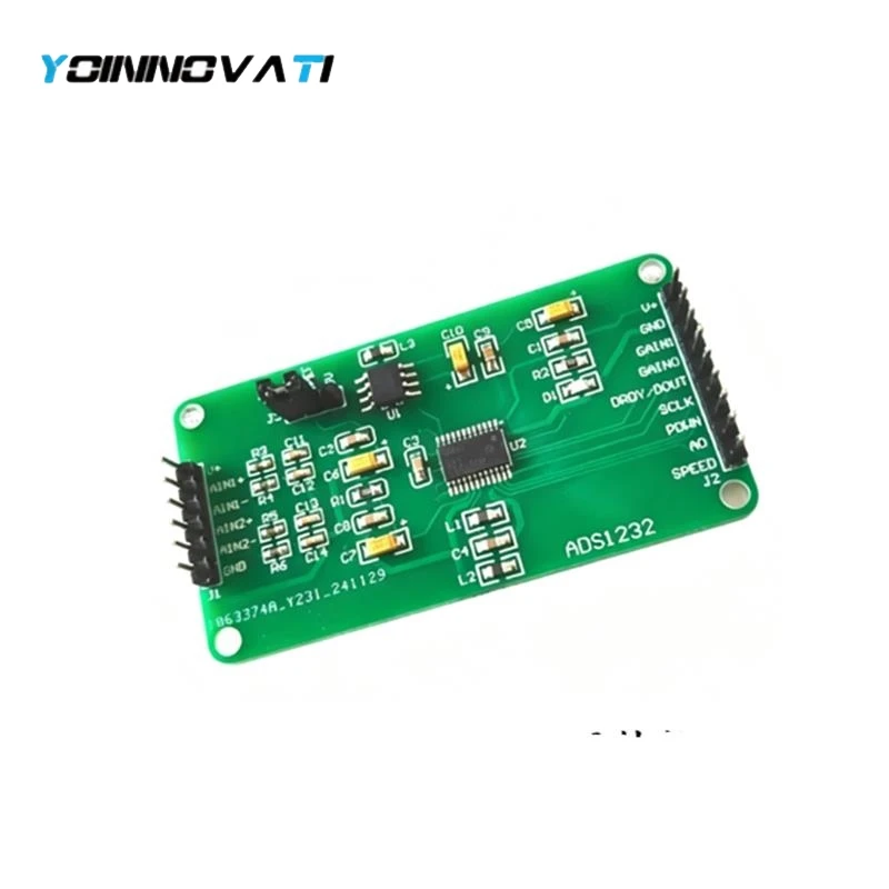 1PCS ADS1232 24-bit Dual Channel Analog to Digital Converter Board High Accuracy Analog Voltage Acquisition amp Reading Module
